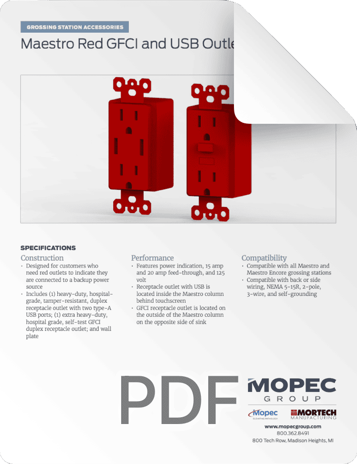 MB1031 Spec Sheet