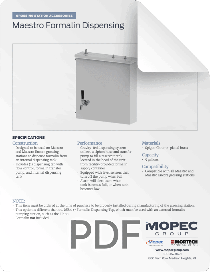 MB1040 Spec Sheet