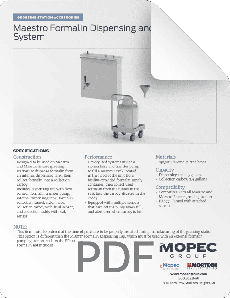 MB1043 Spec Sheet
