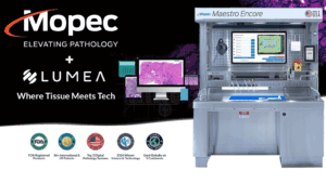 “Mopec Maestro Encore grossing station with integrated Lumea BxCamera for digital pathology”