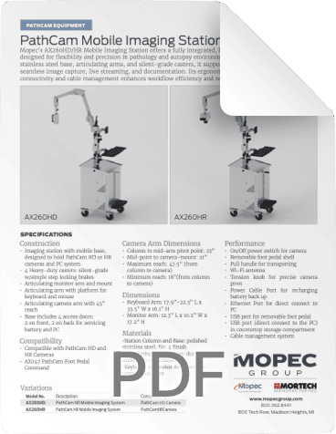AX260 Spec Sheet