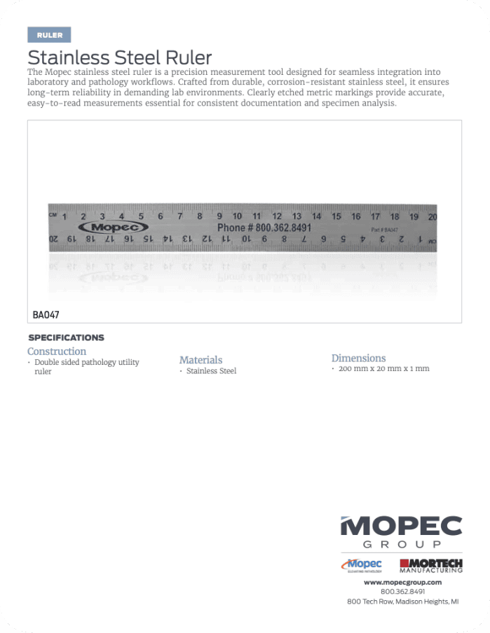 BA047 Spec Sheet