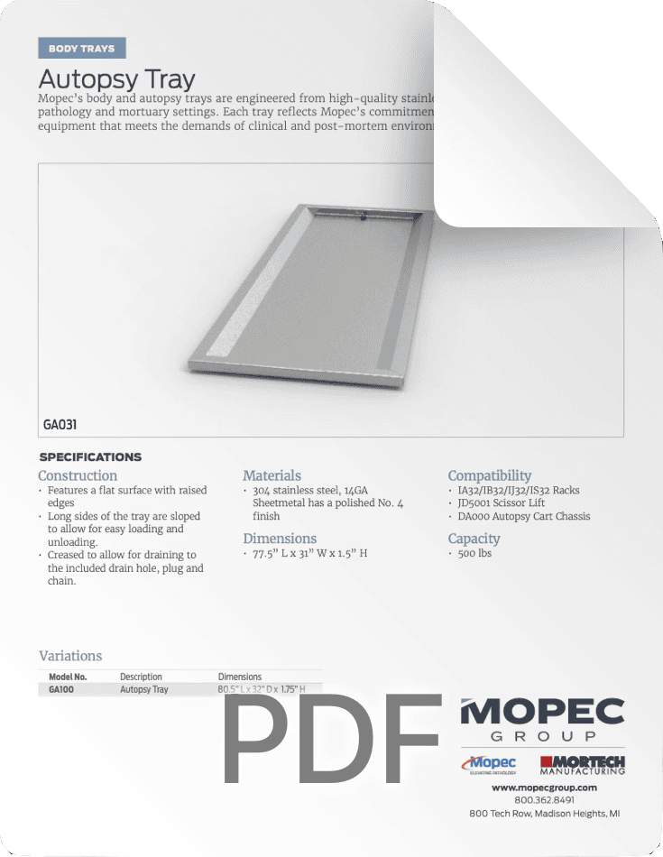GA031 Spec Sheet