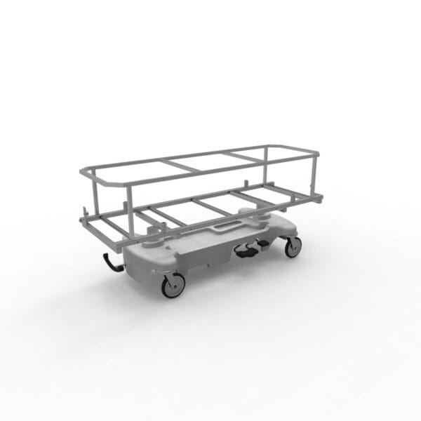 Hydraulic Covered Cadaver Carrier with Rollers - 600040-H