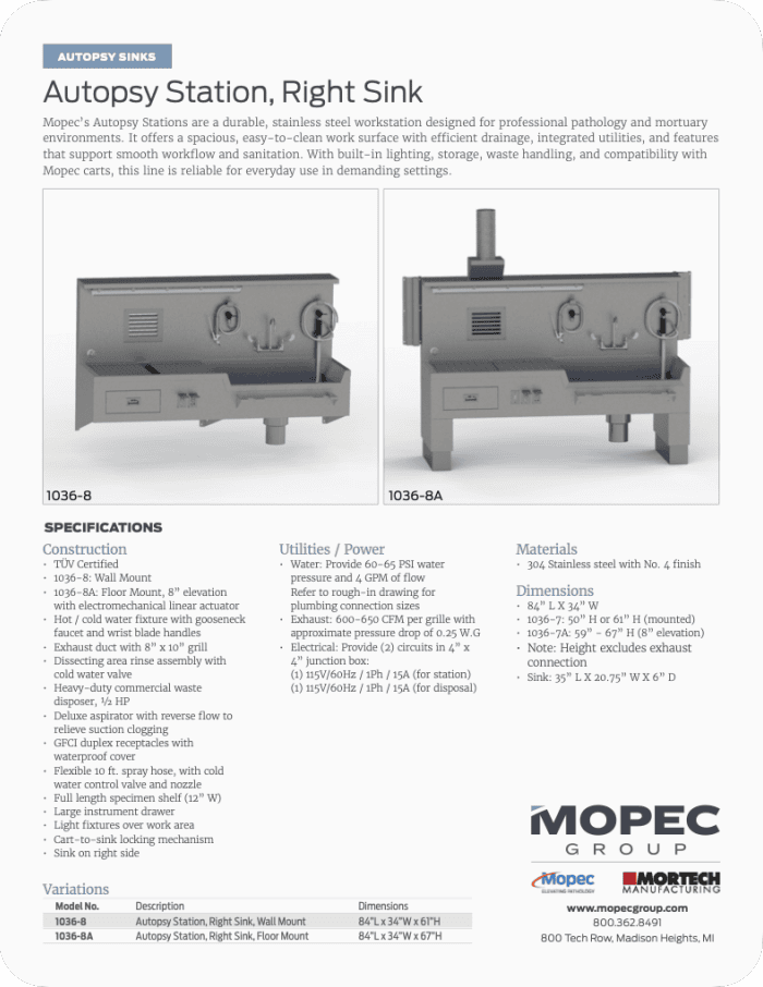 1036-8(A) Spec Sheet