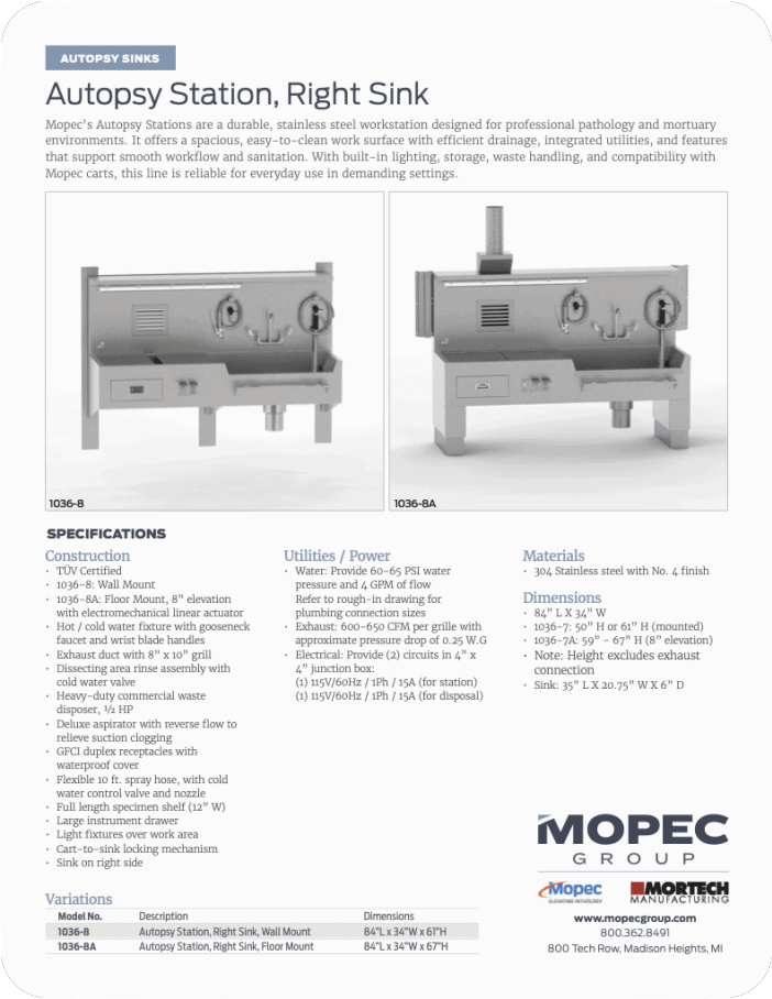 1036-8(A) Spec Sheet