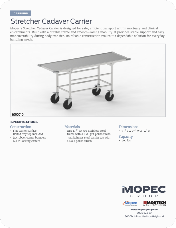600010 Spec Sheet