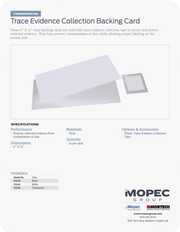 Spec Sheet