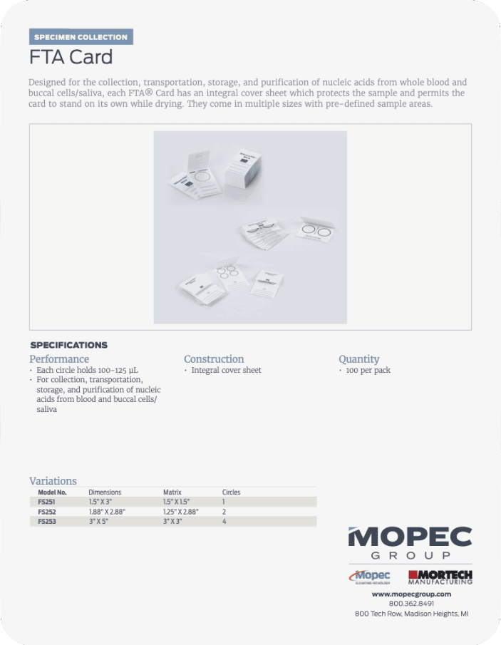 Spec Sheet