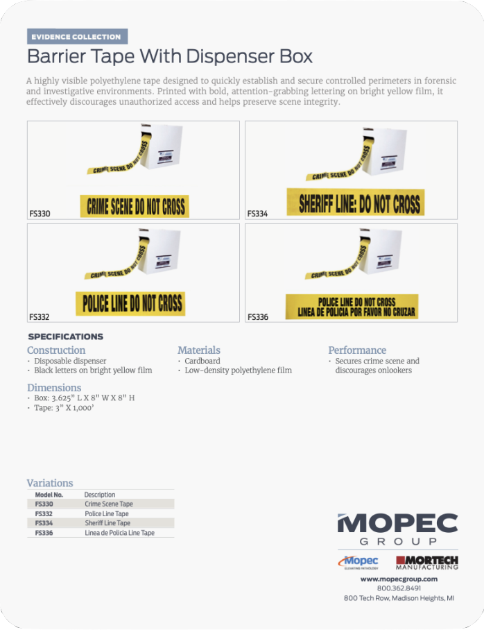 Spec Sheet