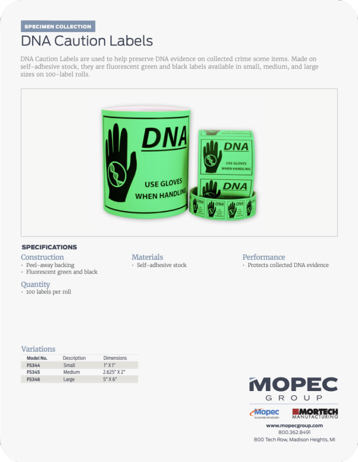 Spec Sheet