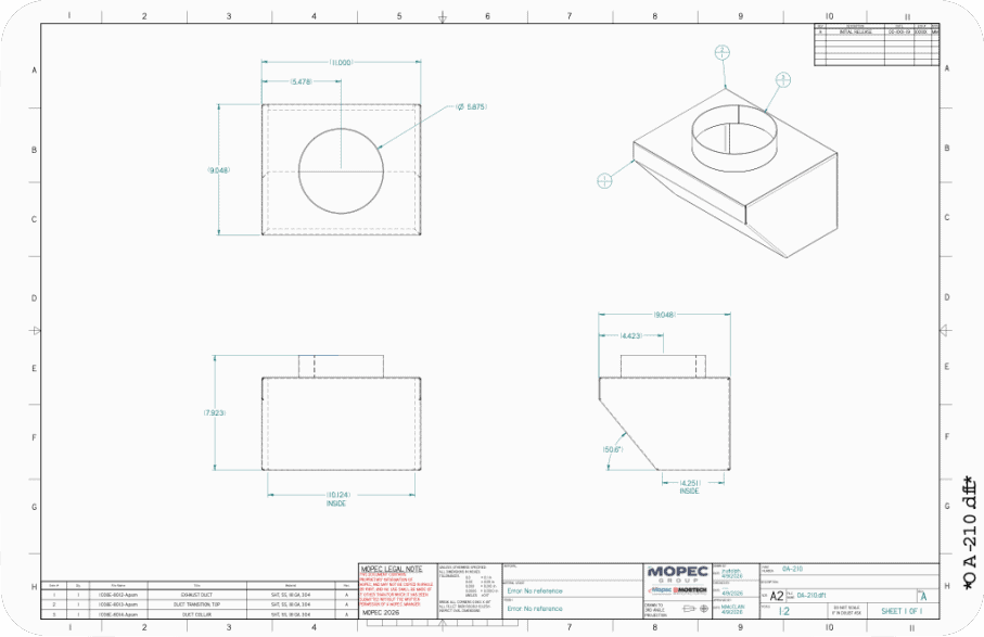 OA-210 Drawing