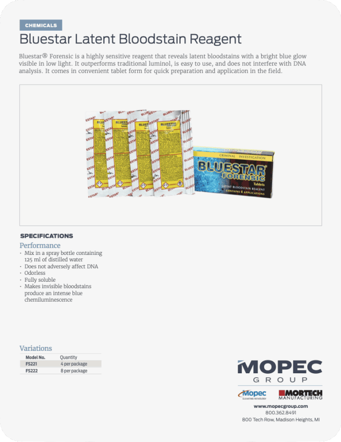 Spec Sheet