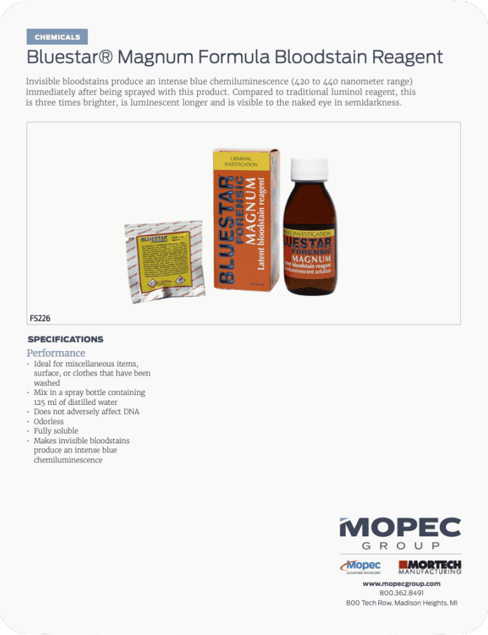 Spec Sheet
