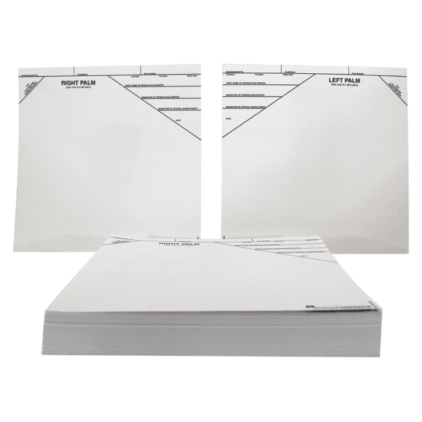 Palm Print Record Cards