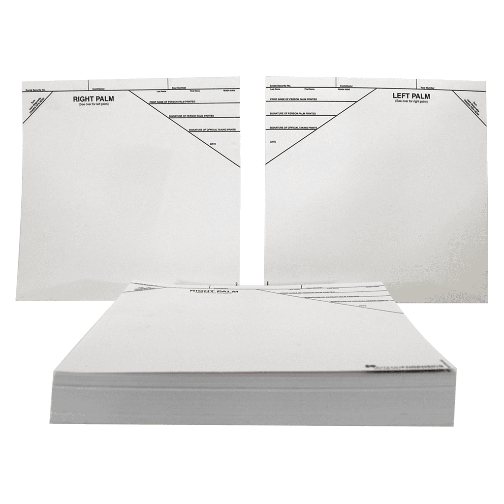 Palm Print Record Cards
