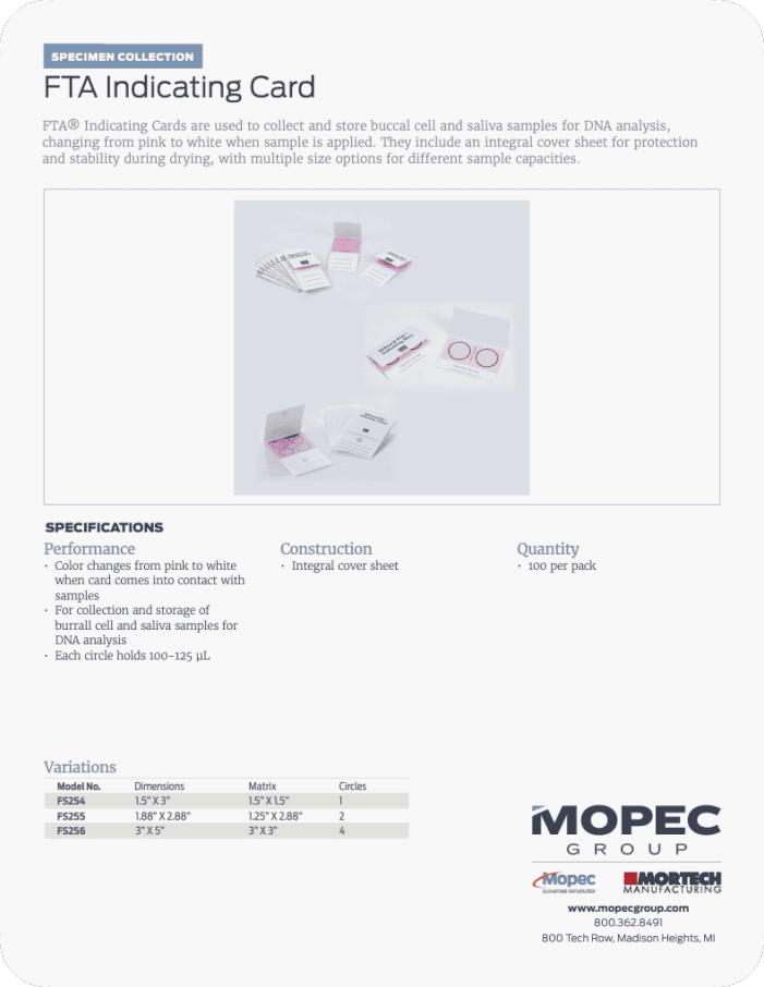 Spec Sheet