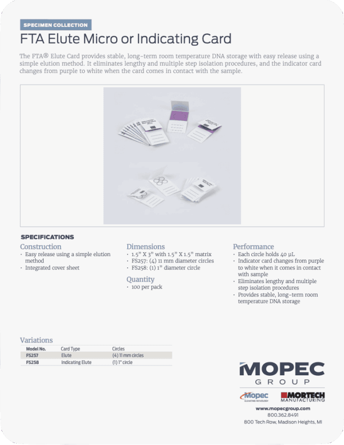 Spec Sheet
