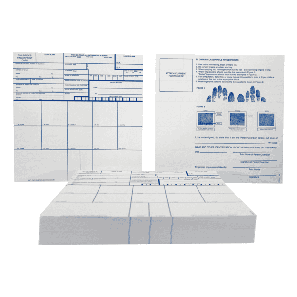 Children Fingerprint Record Cards