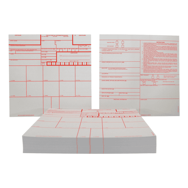 Criminal Fingerprint Record Cards