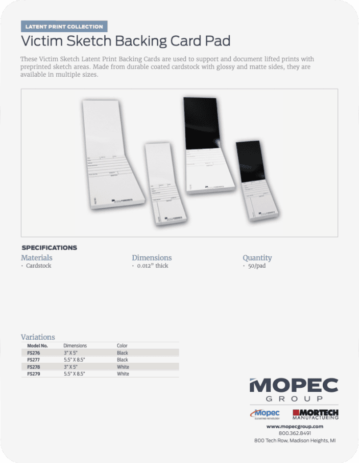 Spec Sheet