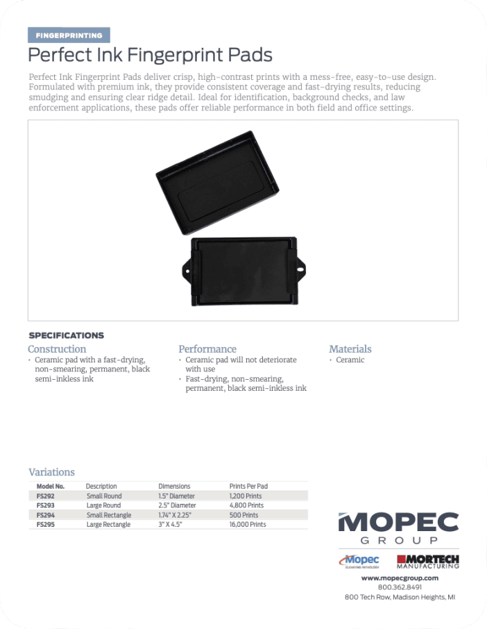 Spec Sheet