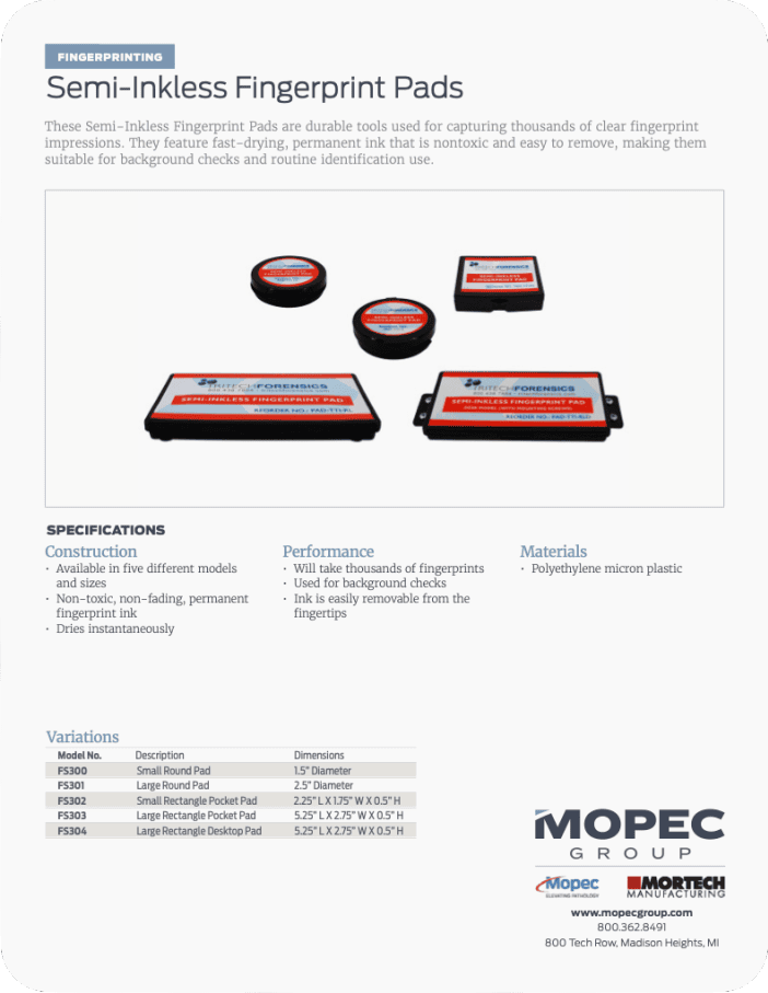 Spec Sheet