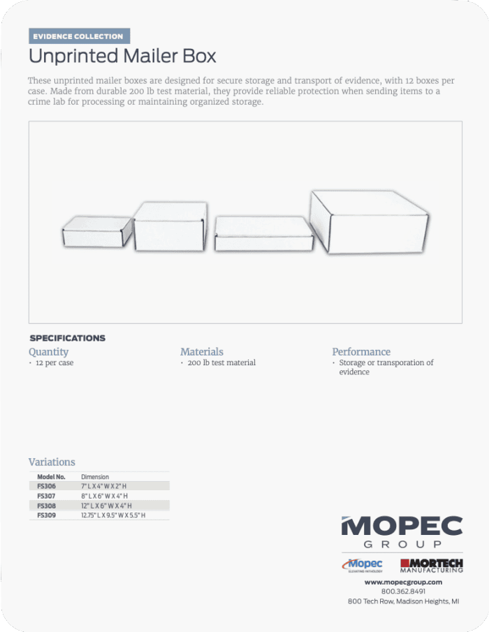 Spec Sheet