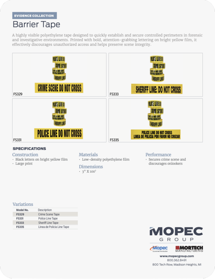 Spec Sheet