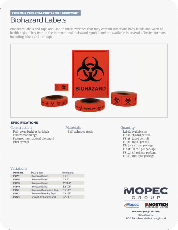 Spec Sheet