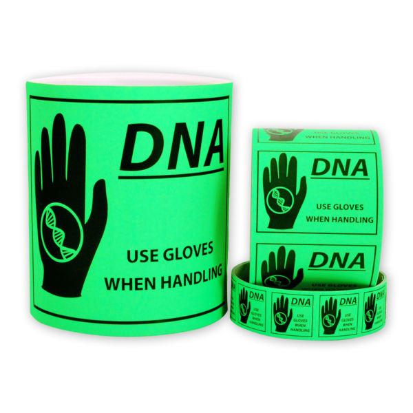 DNA Caution Labels (Various Sizes)