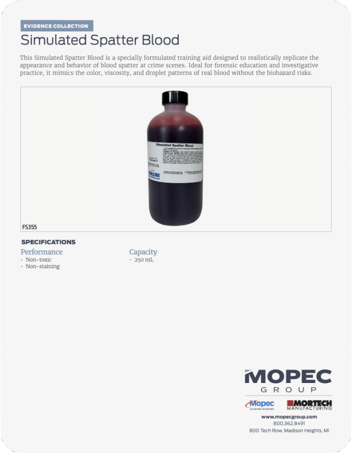 Spec Sheet