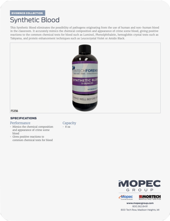 Spec Sheet