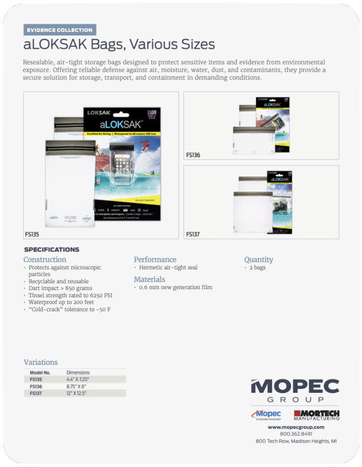 Spec Sheet