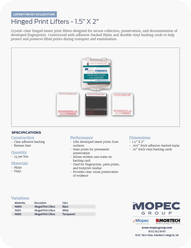 Spec Sheet