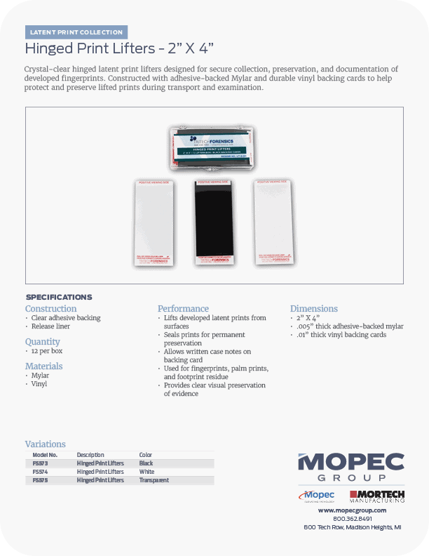 Spec Sheet