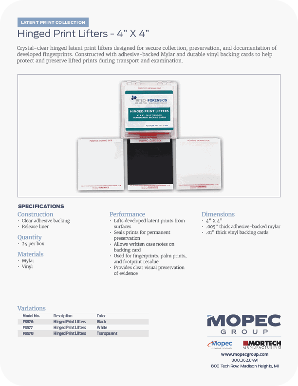 Spec Sheet