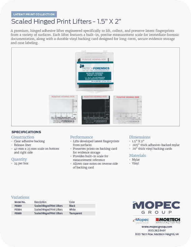 Spec Sheet