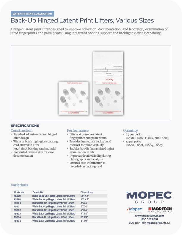 Spec Sheet