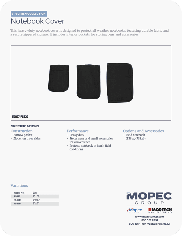Spec Sheet