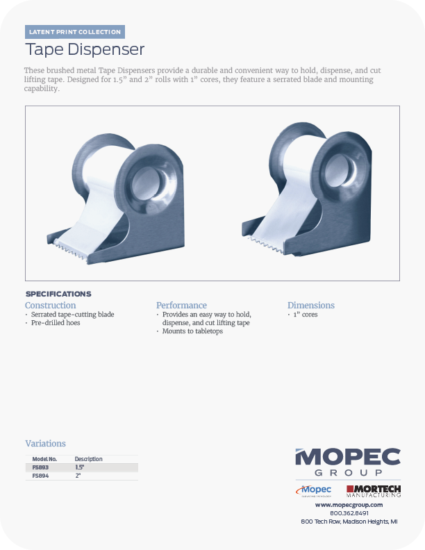 Spec Sheet