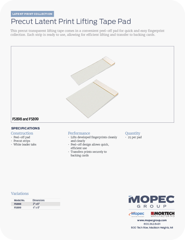 Spec Sheet