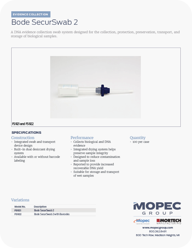 Spec Sheet