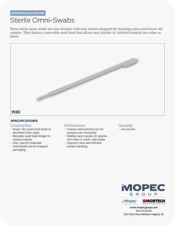 Spec Sheet