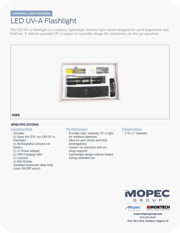 Spec Sheet