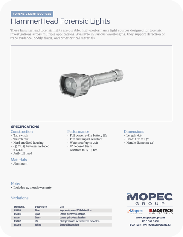 Spec Sheet