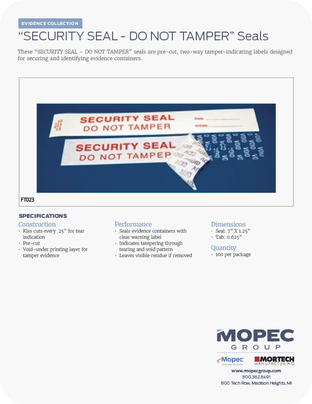Spec Sheet