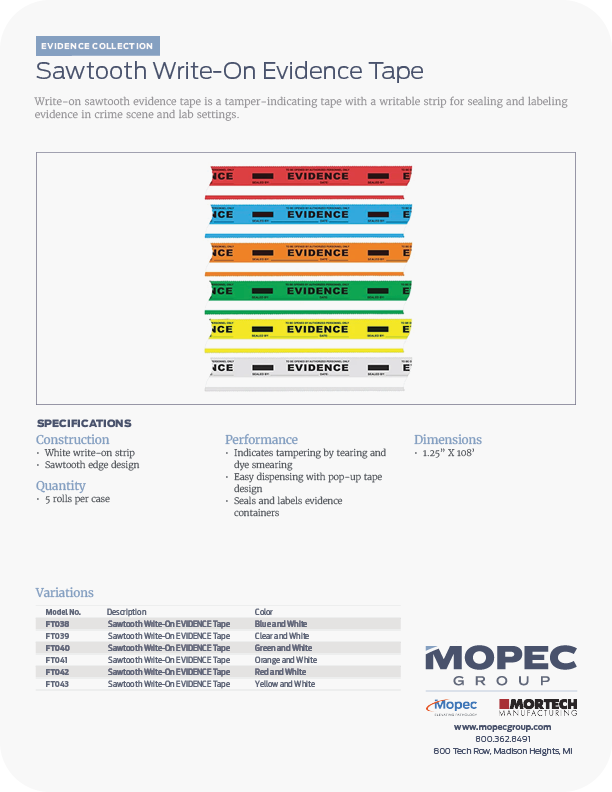 Spec Sheet