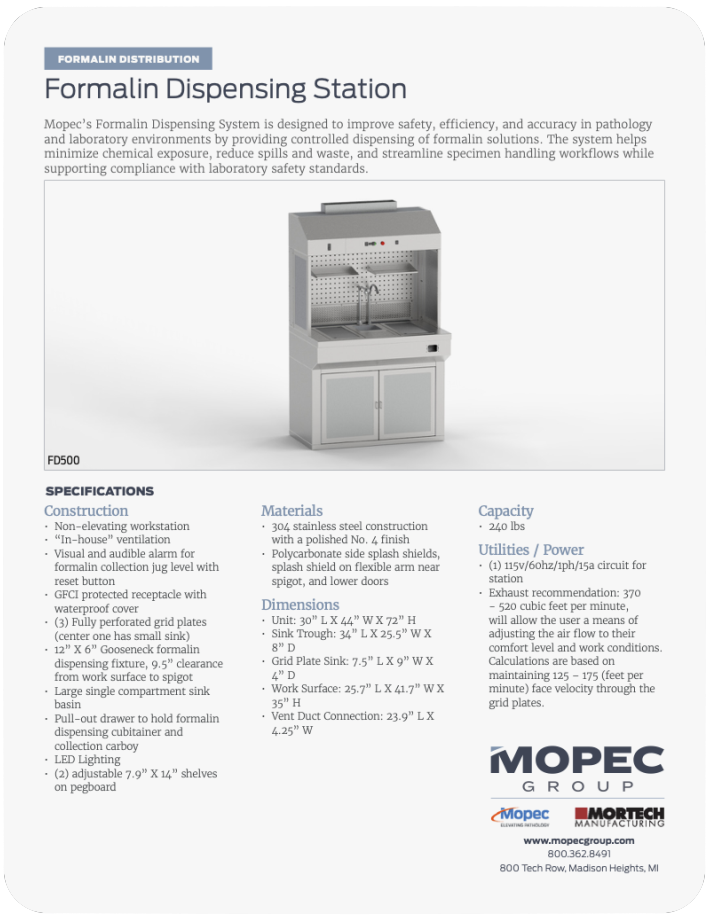 Spec Sheet