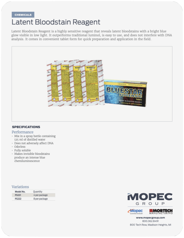 Spec Sheet